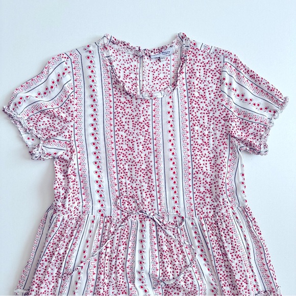 Hello Honey Tiered Floral Midi Dress Size M/L - Picture 3 of 8